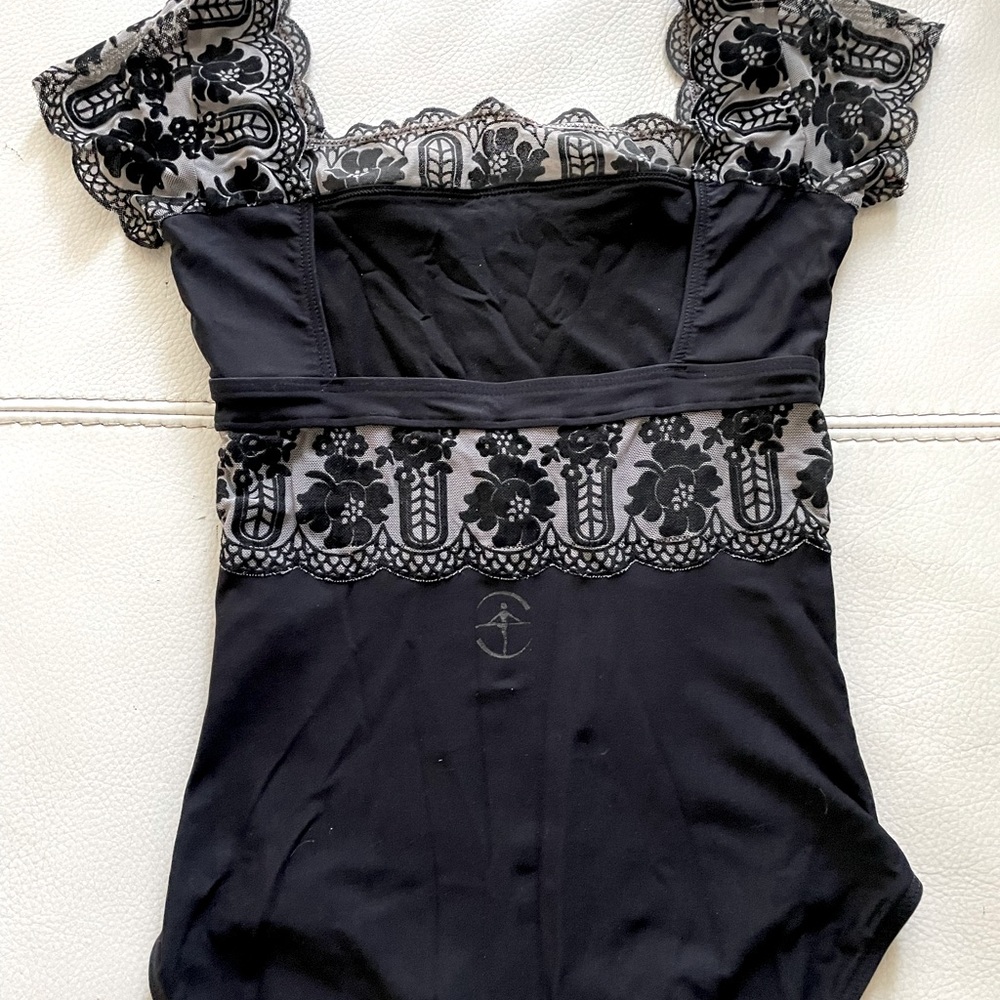 3 Leotards Black Lycra size S